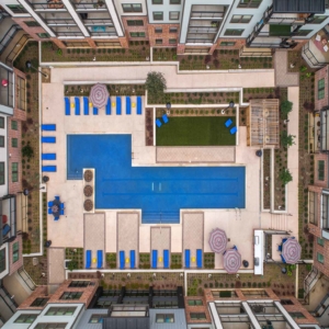 Fitness Pool at Trinity Union Aerial View