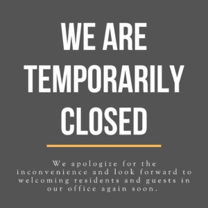 Our office is temporarily closed