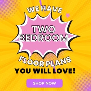 two bedroom floor plan feature