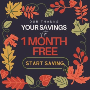 up to 1 month free